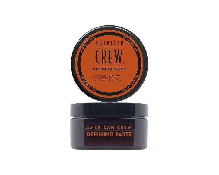 American Crew Defining Paste Medium Hold Low Shine Hair Styling Wax for Men 85g