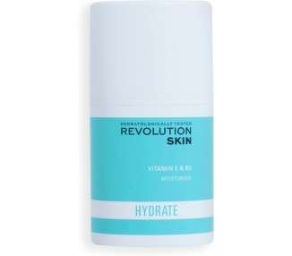 Revolution Skincare London Face Moisturizer for Dry and Rough Skin with Vitamin E and B3 50ml