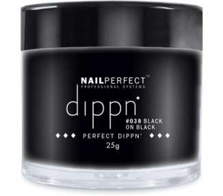 Nail Perfect Dippn Black On Black 25g