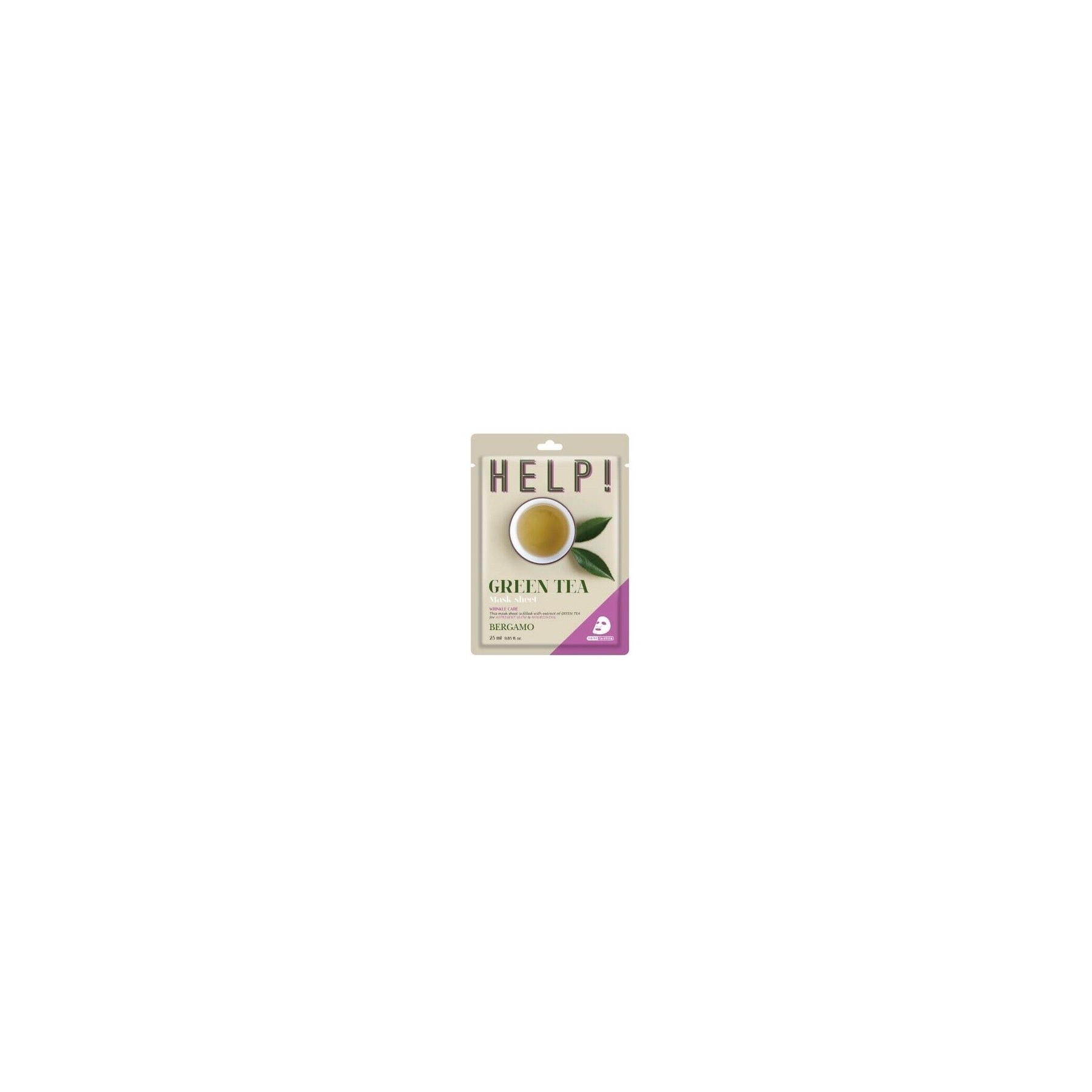 BERGAMO Help Sheet Mask with Green Tea 25ml