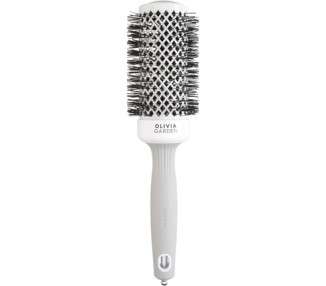 Olivia Garden Expert Blowout Shine Hairbrush White and Grey 45mm