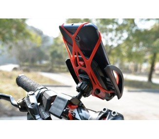 Soporte De Manillar Con Goma Sujecion Bicicleta Bici Moto Bike Para Quad Movil