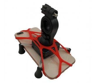 Soporte De Manillar Con Goma Sujecion Bicicleta Bici Moto Bike Para Quad Movil