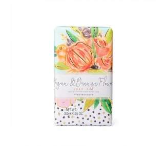Ministry of Soap Painted Marks Wrapped Soap Naturally Coloured Triple-Milled Soap Argan and Orange Flower 200g