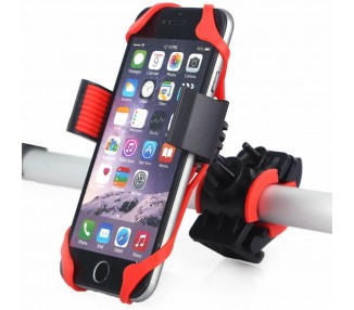 Soporte De Manillar Con Goma Sujecion Bicicleta Bici Moto Bike Para Quad Movil