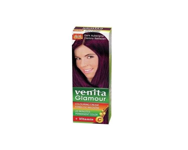 VENITA Glamour Coloring Hair Dye 4/4 Dark Eggplant