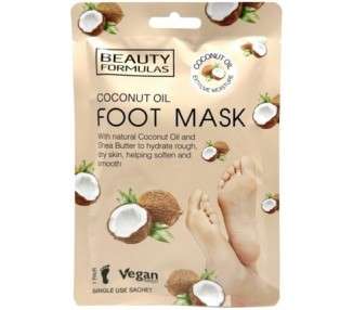 Foot Mask Softening Foot Mask Coconut Oil 1 Pair Beauty For