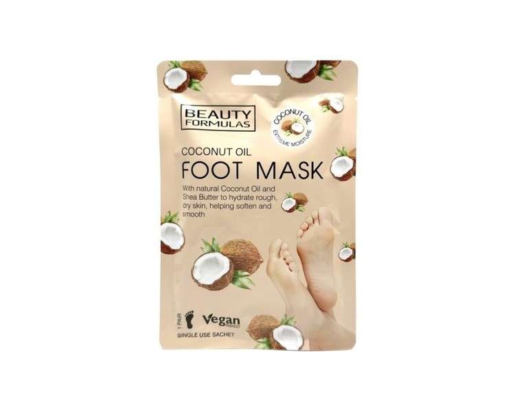 Foot Mask Softening Foot Mask Coconut Oil 1 Pair Beauty For