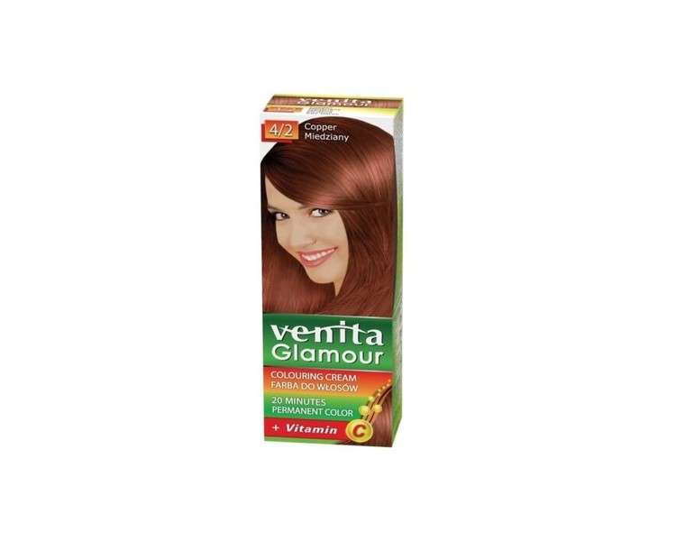 VENITA Glamour Coloring Hair Dye 4/2 Copper 100ml