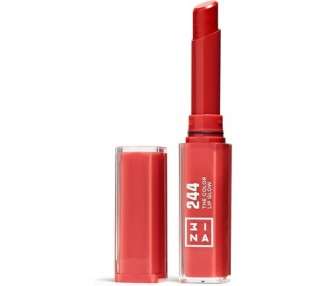 3INA Makeup The Color Lip Glow 244 Brilliant Red Lip Balm with Shea Butter 1.60g