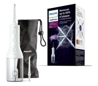 Philips Sonicare Wireless Power Flosser 3000 Water Flosser for Teeth, Gums, and Dental Care White Model HX3826/31