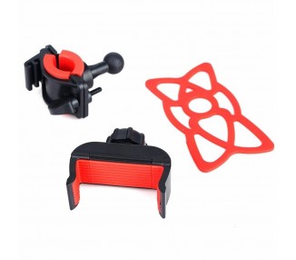 Soporte De Manillar Con Goma Sujecion Bicicleta Bici Moto Bike Para Quad Movil