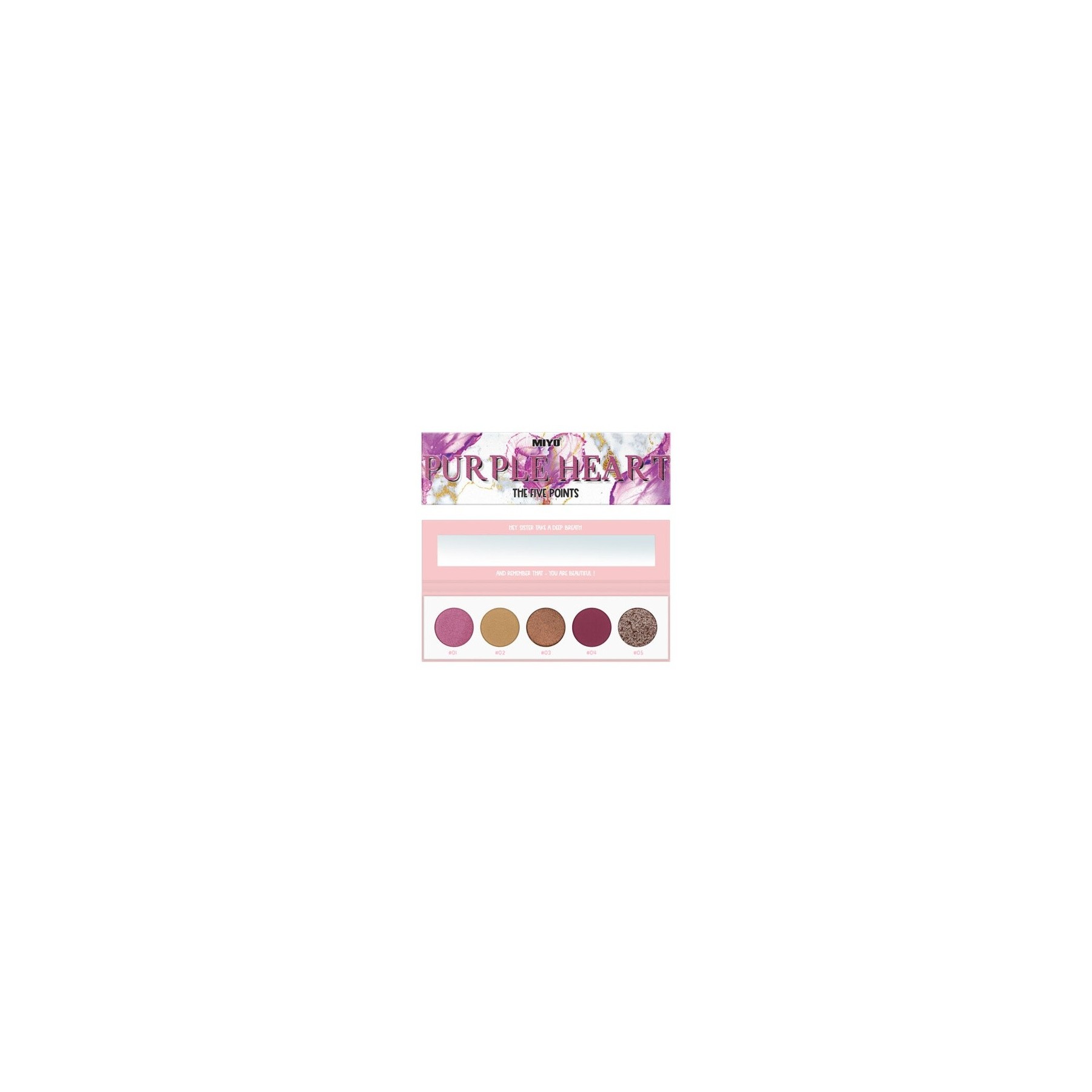 The Five Points Palette Eyeshadow Palette Purple Heart 6.5g