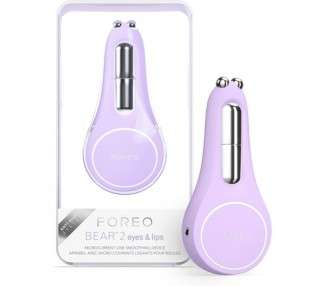 FOREO BEAR 2 Eyes & Lips Microcurrent Line Smoothing Instant Face Lift Eye Care Device Brow Lift Dark Circles Under Eye Treatment & Lip Plumper Device Firming Beauty Products Lavender