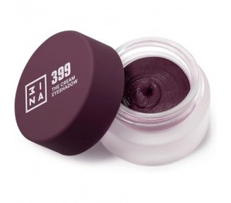3INA Makeup The Cream Eyeshadow 399 Burgundy 24H Longwearing Waterproof Fast Drying Formula Creamy Texture Highly Pigmented Matte and Shimmer Finish