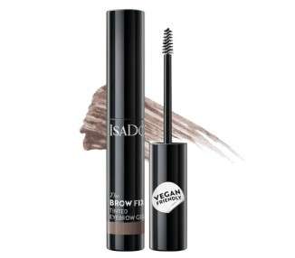 IsaDora Eyebrow Gel with Precision Brush - Easy Fixing and Long-lasting Result - For Defined and Fuller-looking Eyebrows - Eyebrow Lamination - Light Brown Soft Brown