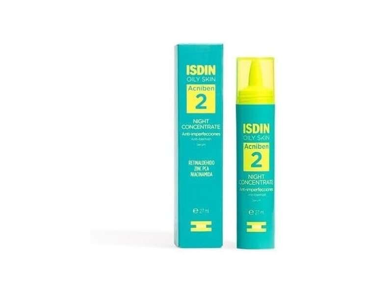 ISDIN Acniben Night Concentrate Anti-Imperfection Daily Facial Care for Oily or Acne-Prone Skin 50ml