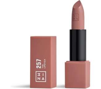 3INA Makeup The Lipstick 257 Wine Red Lipstick with Vitamin E and Shea Butter Long Lasting Matte Creamy Lip Color