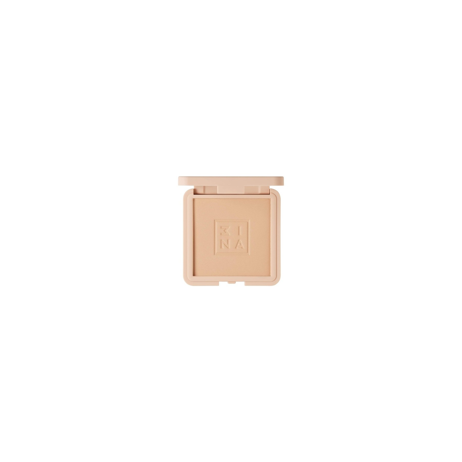 3INA Makeup The Compact Powder 618 Sand Natural Silky Finish Uniform Coverage Comfortable and Luminous Texture Lightweight Mineral Powder Easy to Blend Vegan Cruelty Free