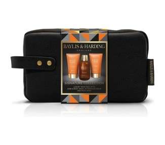 Baylis & Harding Black Pepper & Ginseng Men's Luxury Wash Bag Gift Set - Vegan Friendly