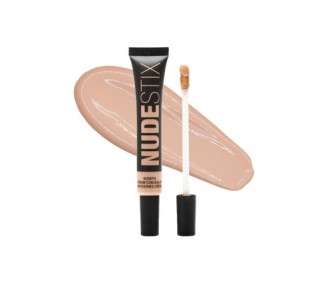 Nudestix NudeFix Cream Concealer Lightweight Liquid Natural Finish Makeup Hydrating Brightening Under Eye Dark Circle Corrector Reduces Redness and Blemishes Shade Nude 4.5 0.34 fl oz 10ml