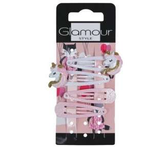 Kids Hair Clips Ponies 4 Pieces Glamour