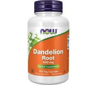 Now Foods Dandelion Root 500mg Capsules - Pack of 2