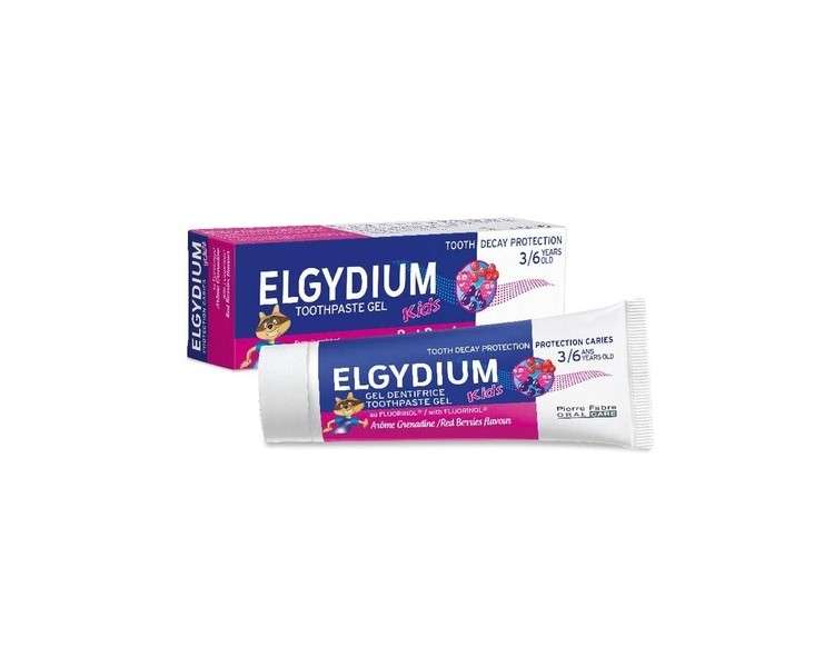 Elgydium Kids Toothpaste Gel Caries Protection 50ml Grenadine
