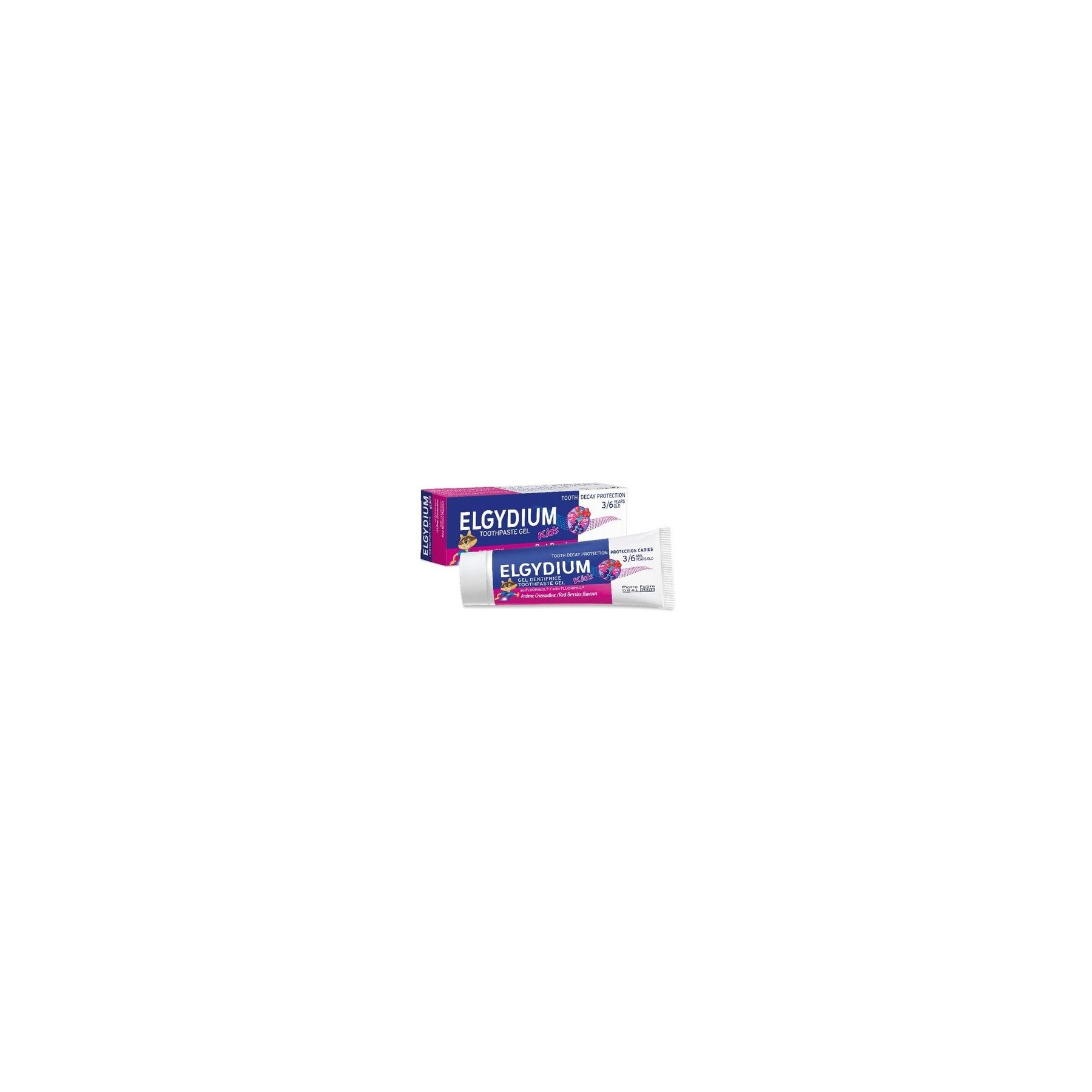 Elgydium Kids Toothpaste Gel Caries Protection 50ml Grenadine