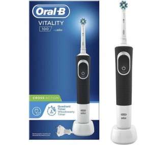 Oral-B Electric Toothbrush Vitality 100 Cross Action Black