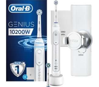 Oral-B 80325209 Genius 10200W Electric Toothbrush Rotating/Oscillating/Pulsating White