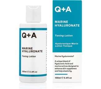 Q+A Marine Hyaluronate Toning Lotion with Hyaluronic Acid and Marine Actives 100ml
