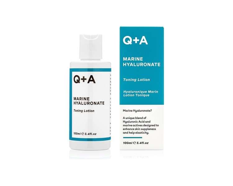 Q+A Marine Hyaluronate Toning Lotion with Hyaluronic Acid and Marine Actives 100ml
