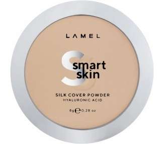 Lamel Smart Skin Compact Powder Ivory N. 403 with Light Natural Coverage and Universal Natural Undertone - Cruelty-Free