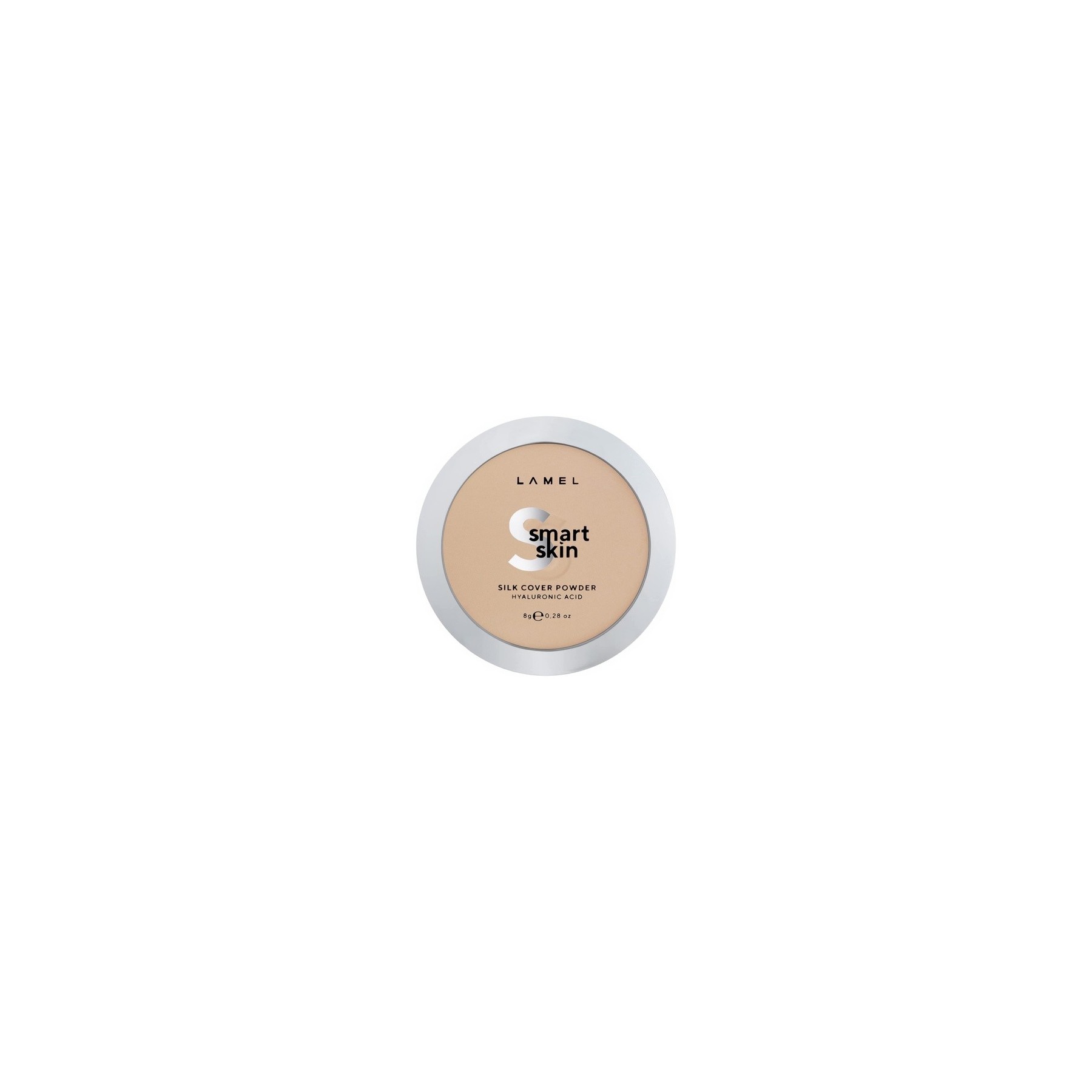 Lamel Smart Skin Compact Powder Ivory N. 403 with Light Natural Coverage and Universal Natural Undertone - Cruelty-Free