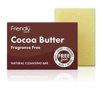 Friendly Soap Handmade Natural Cocoa Butter Bar 95g