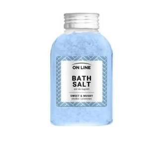 On Line Sweet & Musky Blue Bath Salt 600g