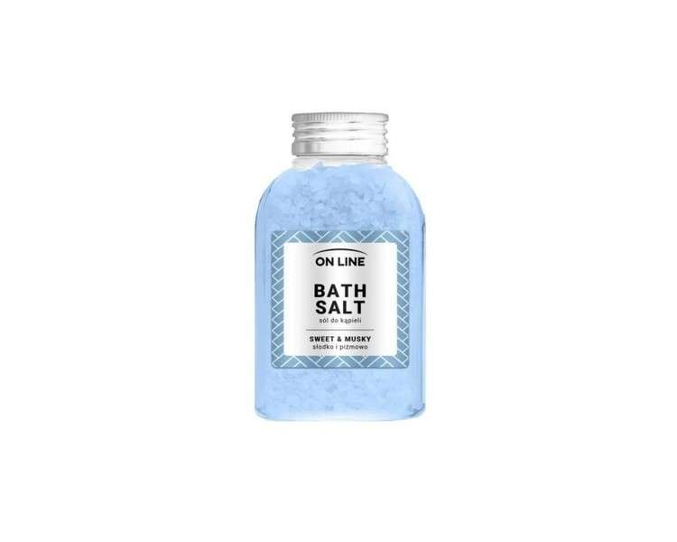 On Line Sweet & Musky Blue Bath Salt 600g