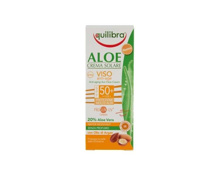 Aloe Face Solar Cream Anti-Age SPF50+ High Protection 75ml
