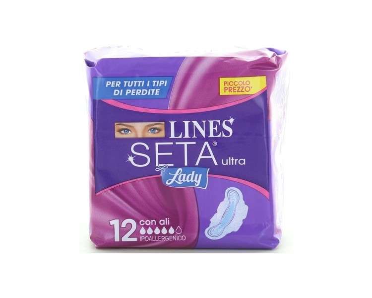 Lines Seide Ultra Lady Sanitary Pads 12 Pieces