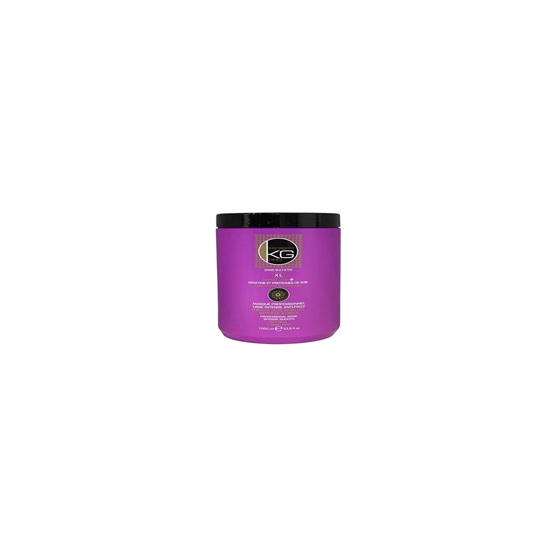KERAGOLD PRO Keratin and Silk Protein Hair Mask for Dry/Rebellious/Difficult to Straighten Hair 1000ml