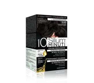 Silium 10 Minute Permanent Hair Color for Intense Hair 183g 5.0 Light Brown Intenso