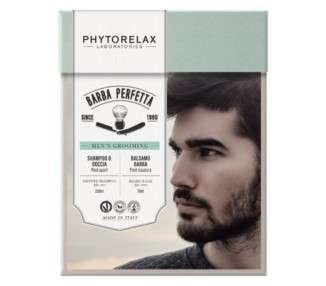 PHYTORELAX Barba Perfetta Gift Set Shower Shampoo 250ml and Beard Balm 75ml