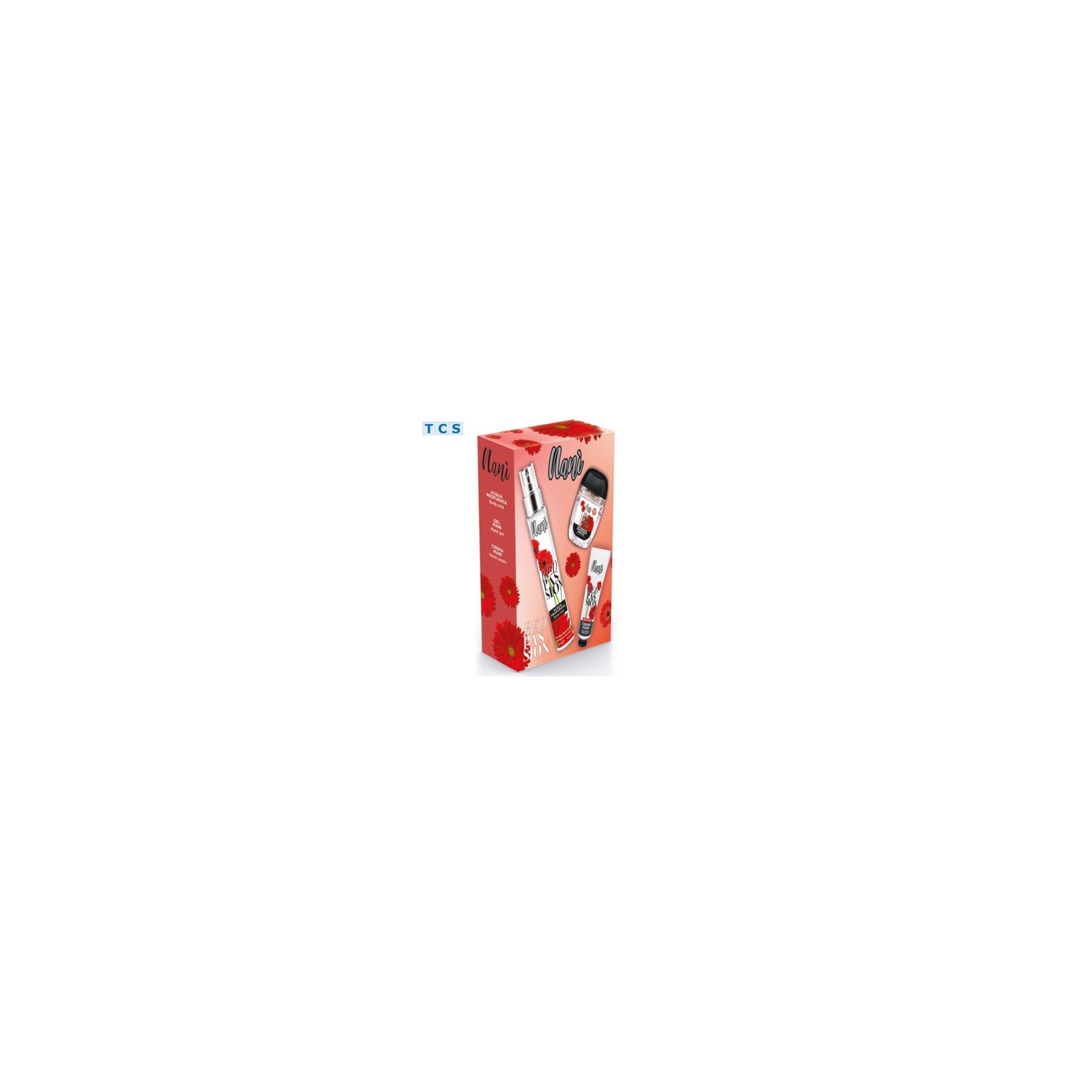 NANÍ RED PASSION Gift Set Scented Body Spray, Hand Gel & Hand Cream