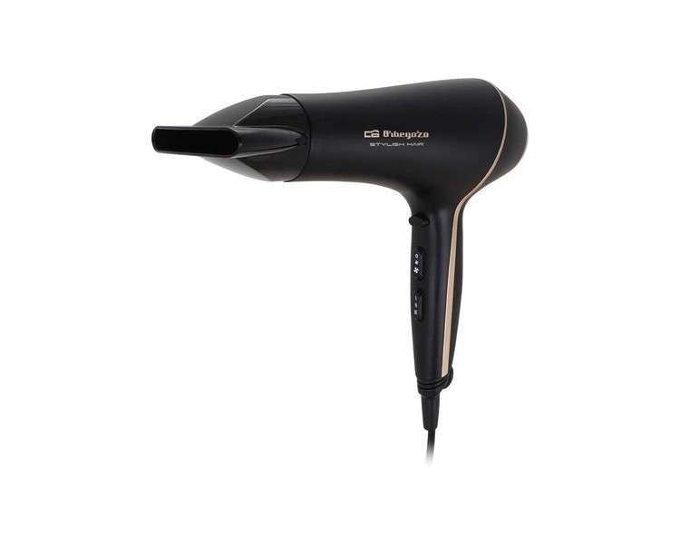 Orbegozo SE 2065 Hair Dryer 2000W 2 Speeds 3 Temperatures with Cool Shot for Styling - Includes Styling and Diffuser