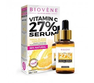 Biovène Vitamin C 27% Serum for Face Supports Radiant and Youthful Looking Skin