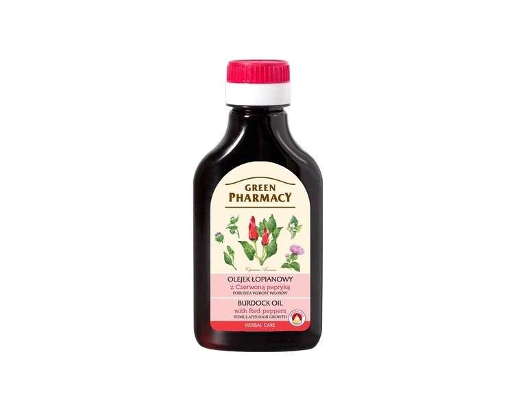 Burdock Oil With Red Pepper, Green Pharmacy, 100 Ml