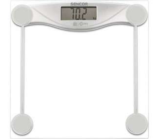 SENCOR SBS 113SL Ultra-Thin Design Personal Scale with Transparent Glass Surface