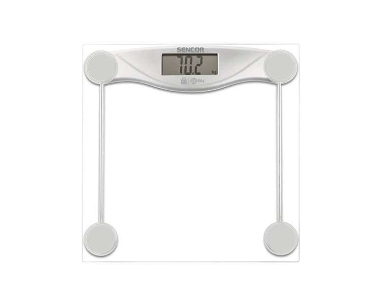 SENCOR SBS 113SL Ultra-Thin Design Personal Scale with Transparent Glass Surface