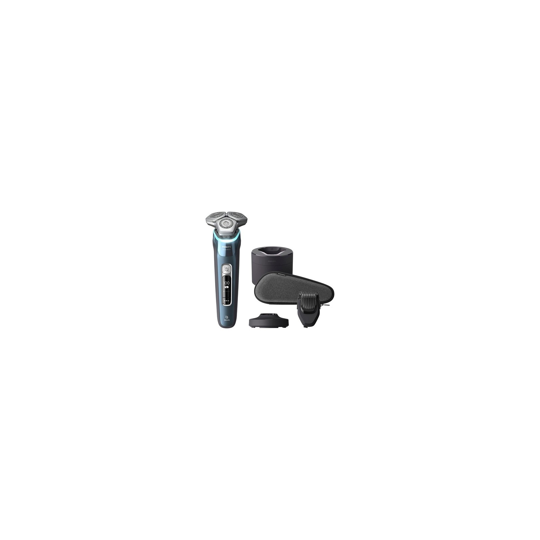 Philips Shaver Series 9000 S9982/59 Electric Wet and Dry Shaver with Pressure Guard Sensor and Dual SteelPrecision Blades Dermatologically Tested Flexible 360-Degree Shaving Head